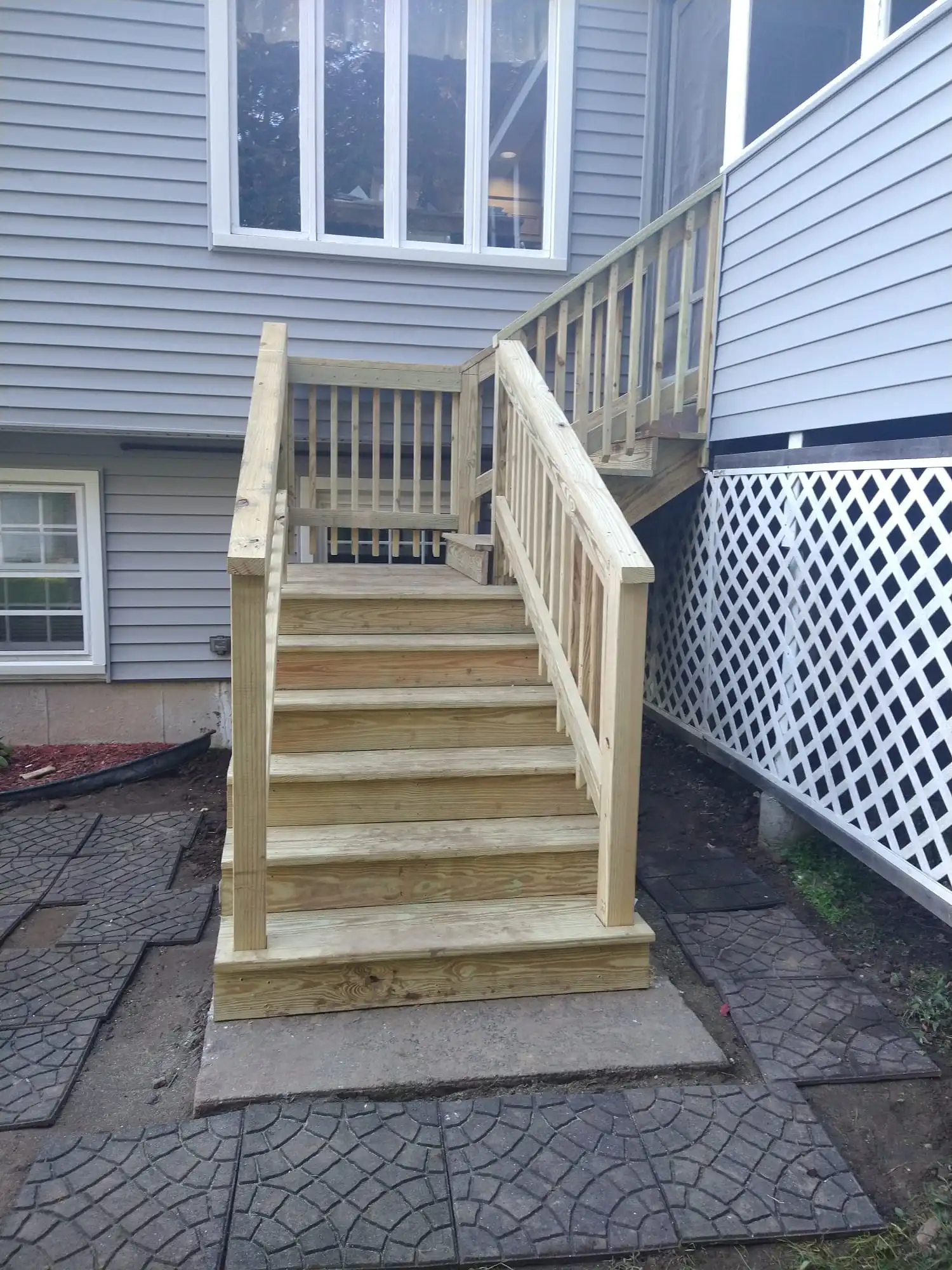 outdoor deck stairs